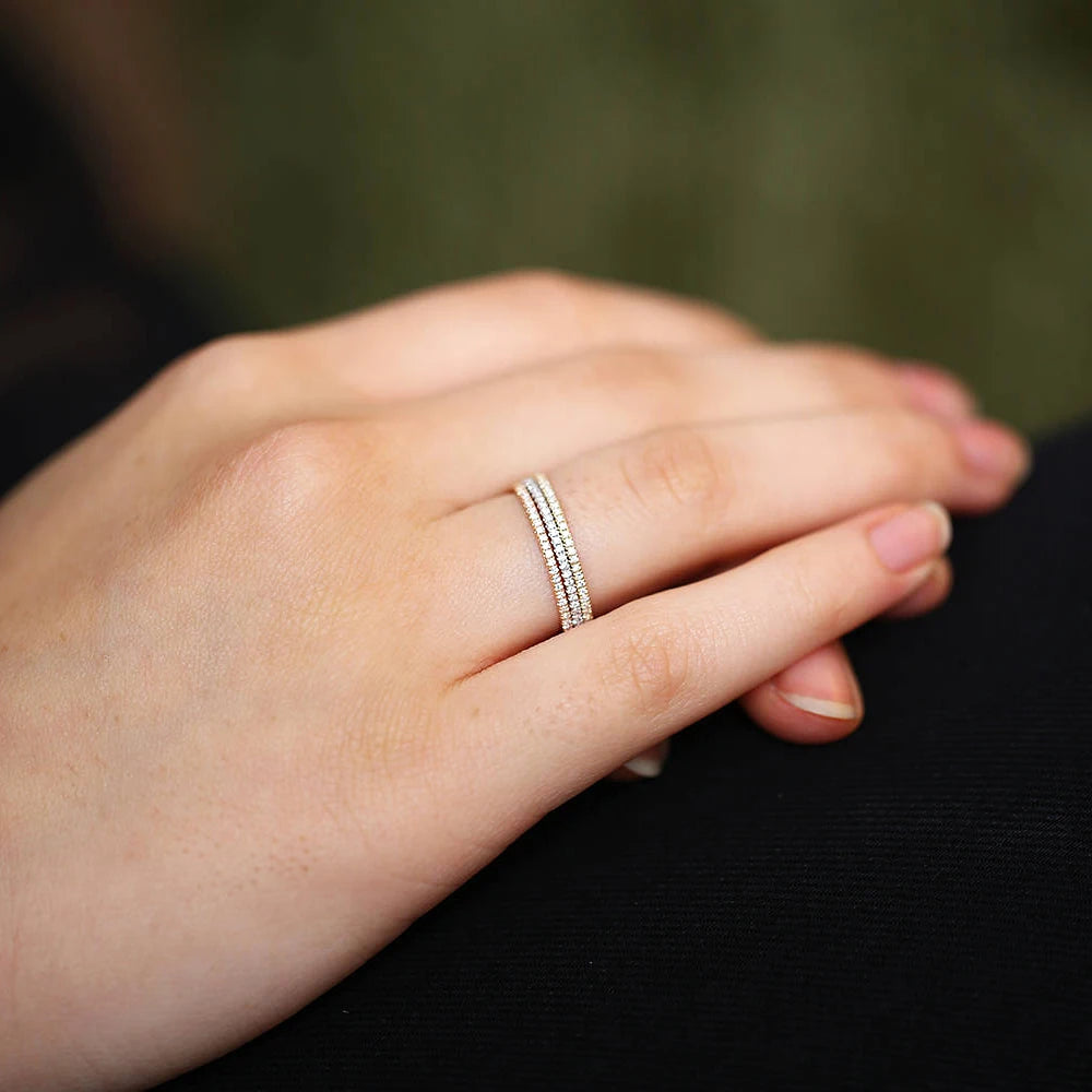 LunaSpark Micro Pave Ring