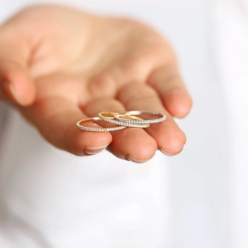 LunaSpark Micro Pave Ring