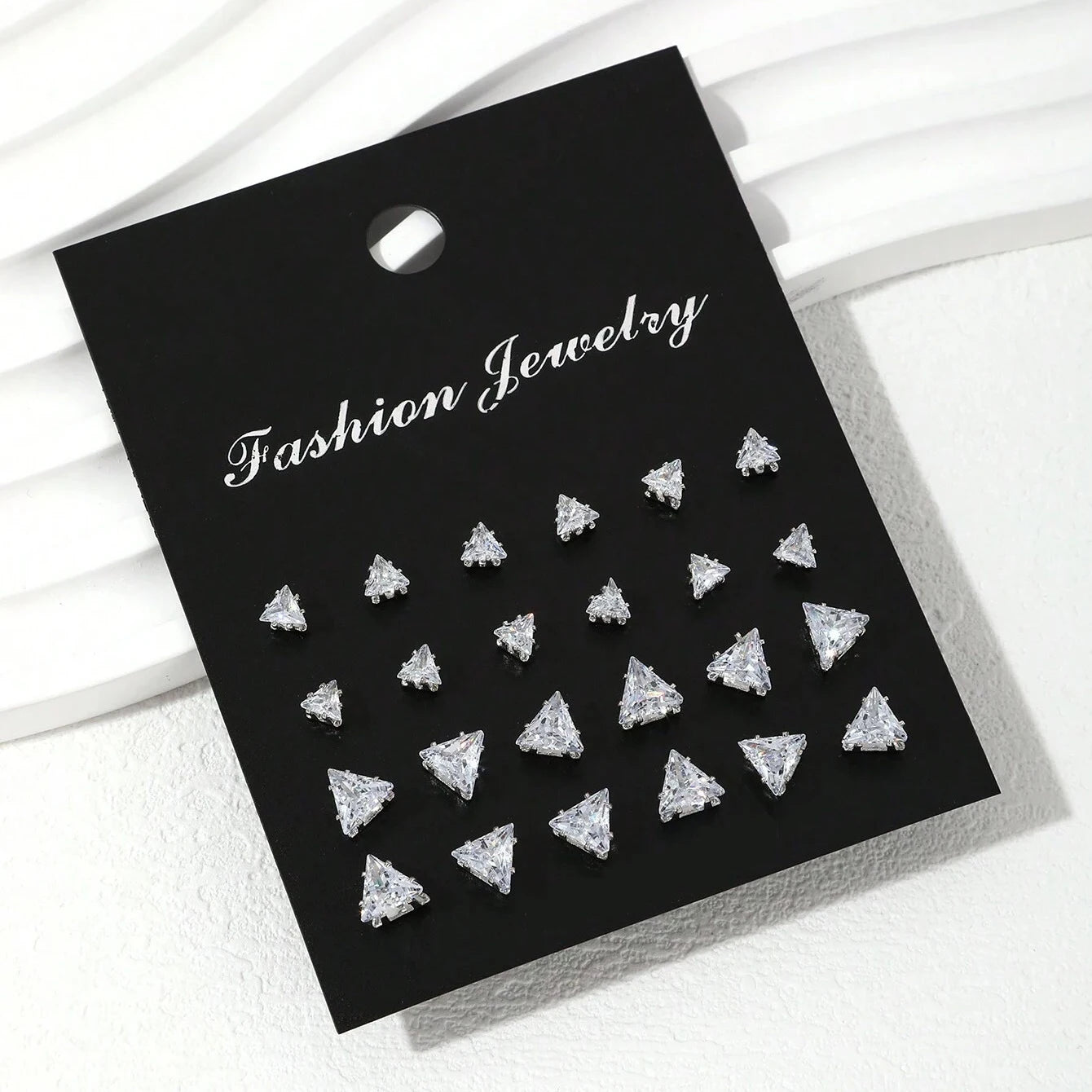 CrystalCharm 12-Pair Stud Set