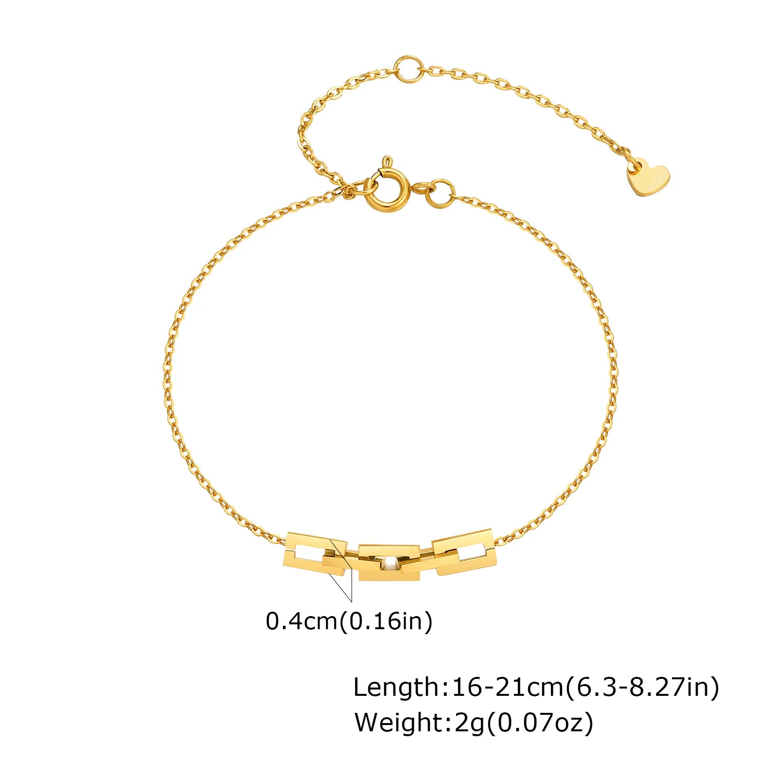 Aurea Herringbone Stack Bracelet
