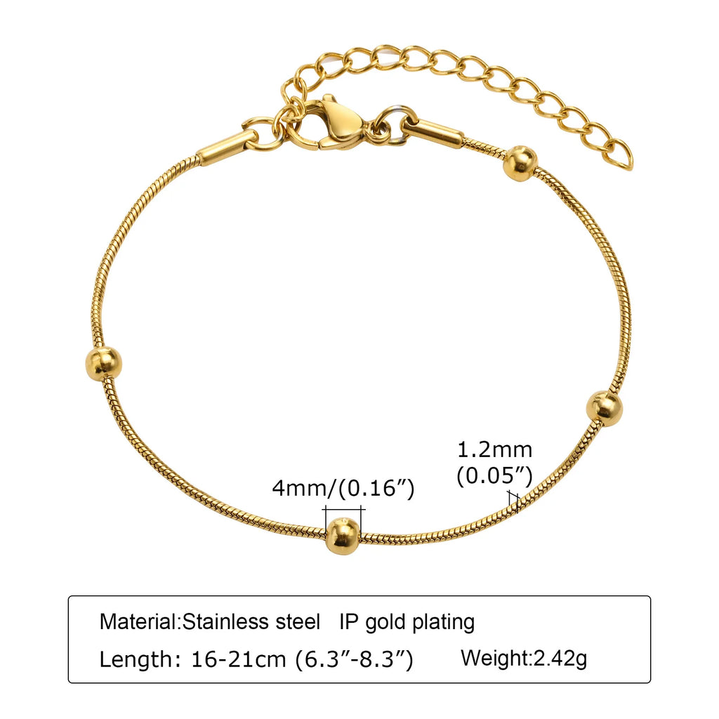 Aurea Herringbone Stack Bracelet