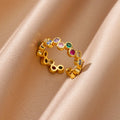 Aurora Heart Zircon Ring