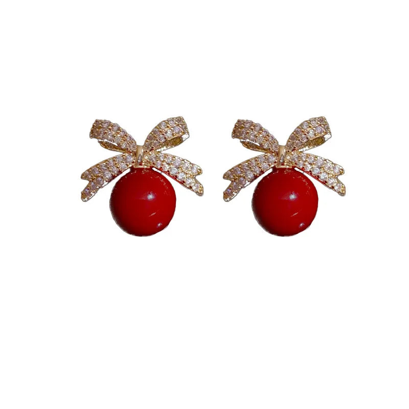 LunaBow Pearl Studs