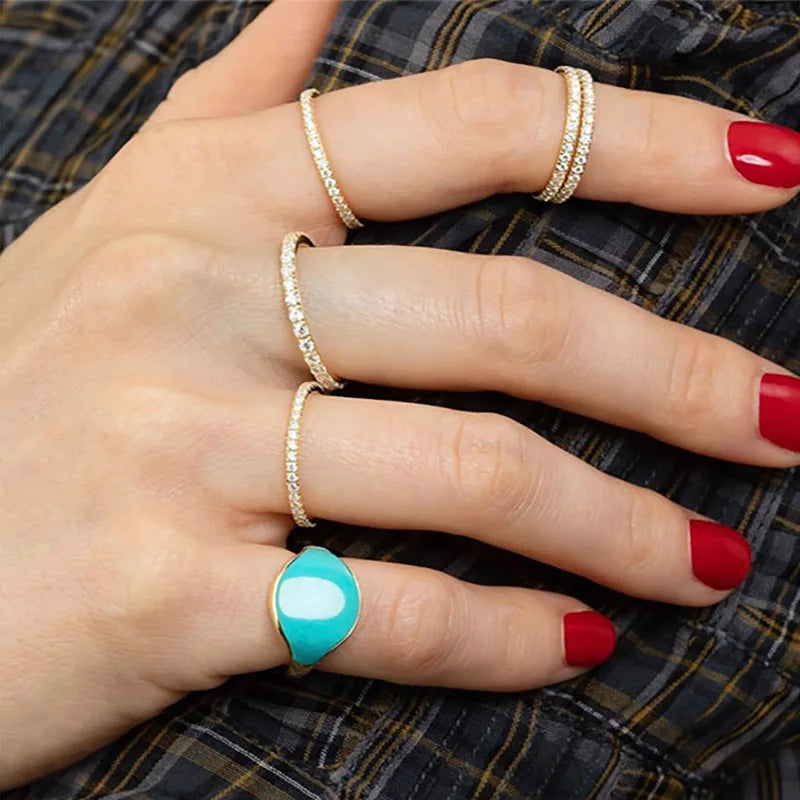 LunaSpark Micro Pave Ring