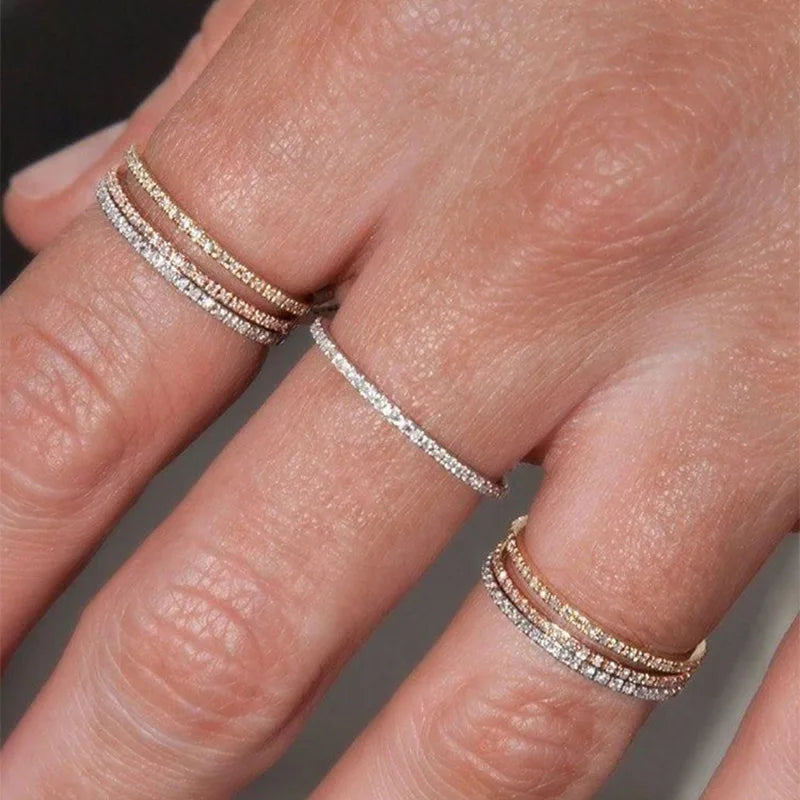 LunaSpark Micro Pave Ring