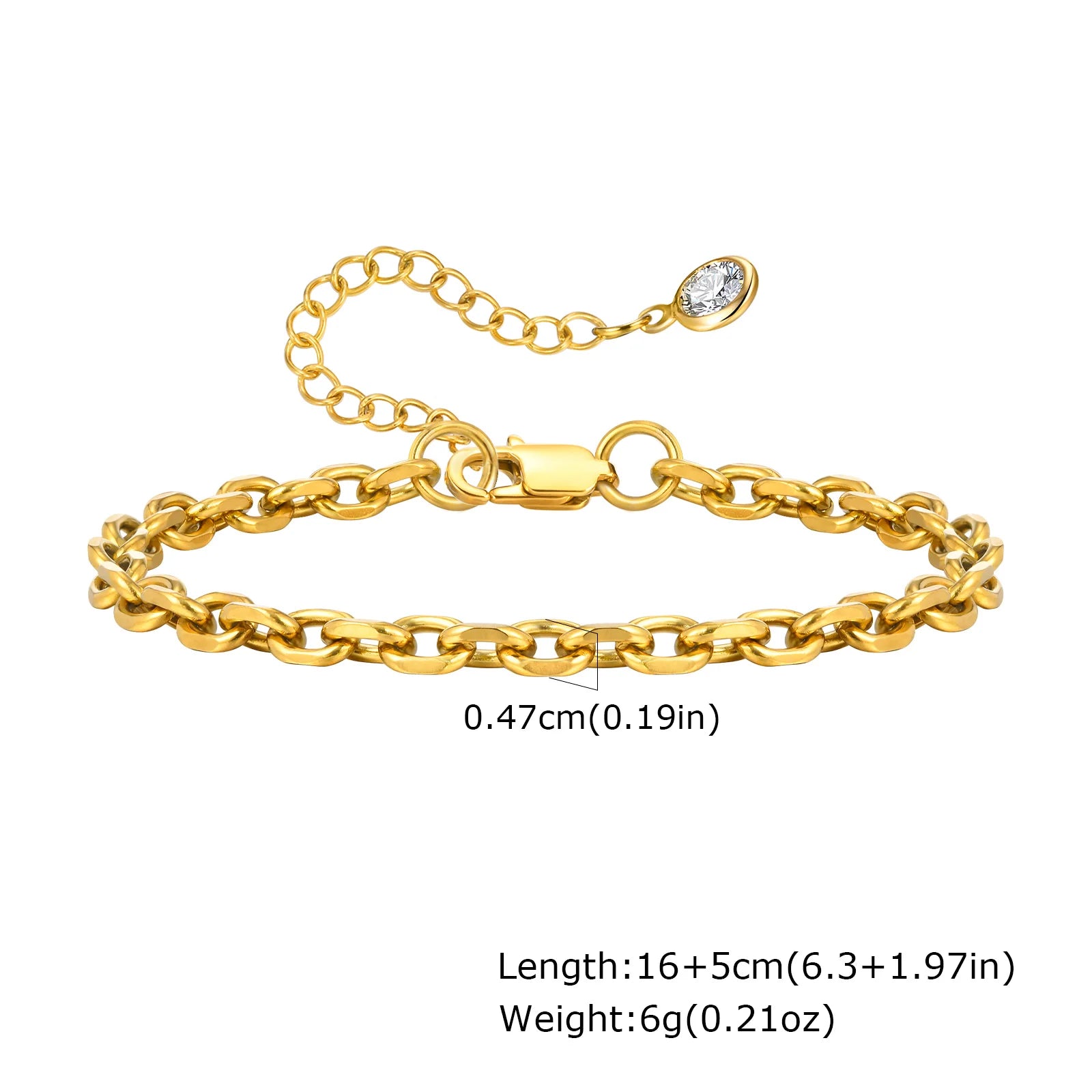 Aurea Herringbone Stack Bracelet