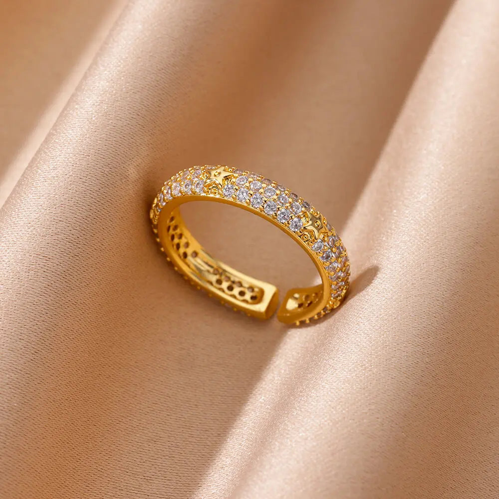 Aurora Heart Zircon Ring