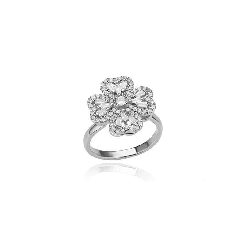 AuraSpin Clover Ring