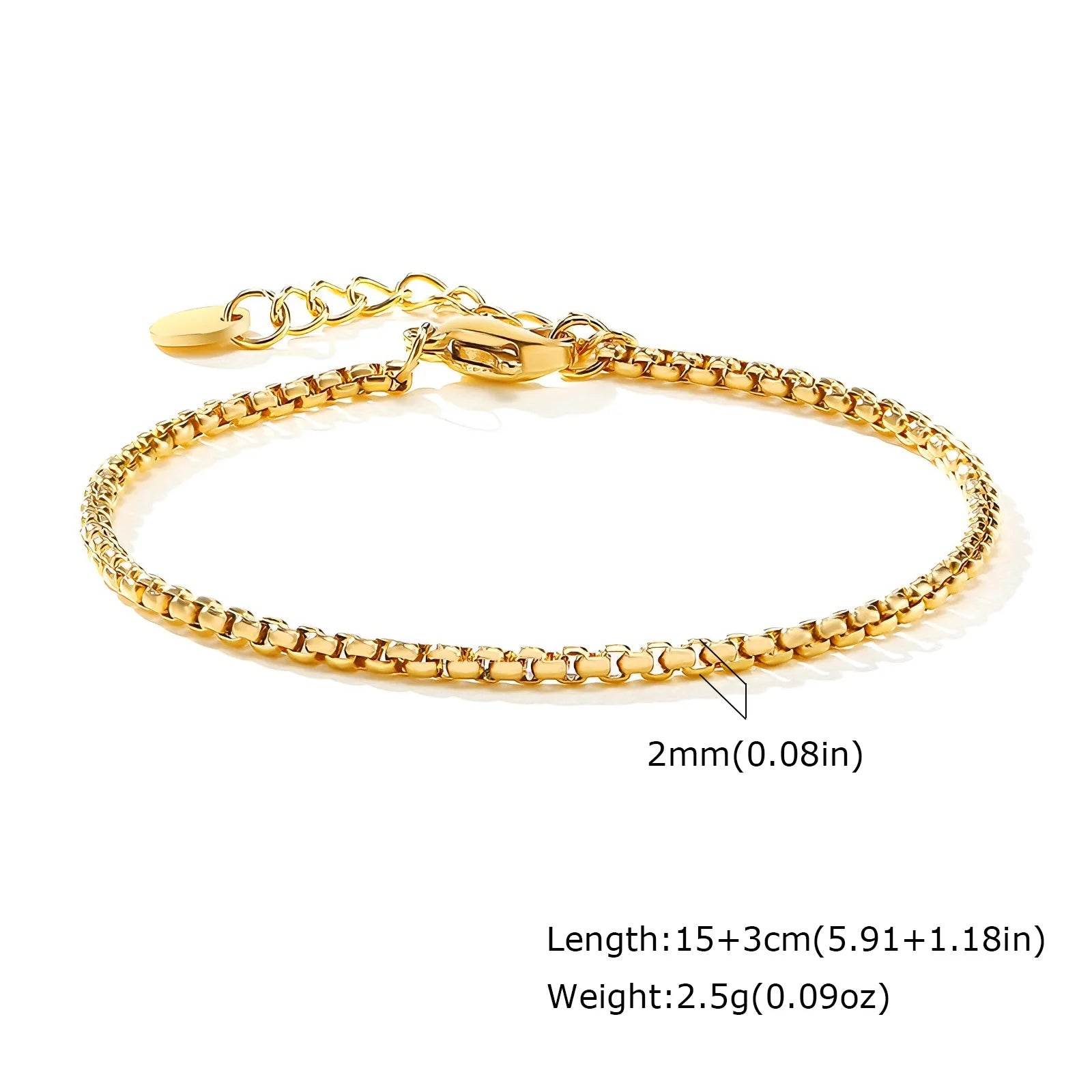 Aurea Herringbone Stack Bracelet