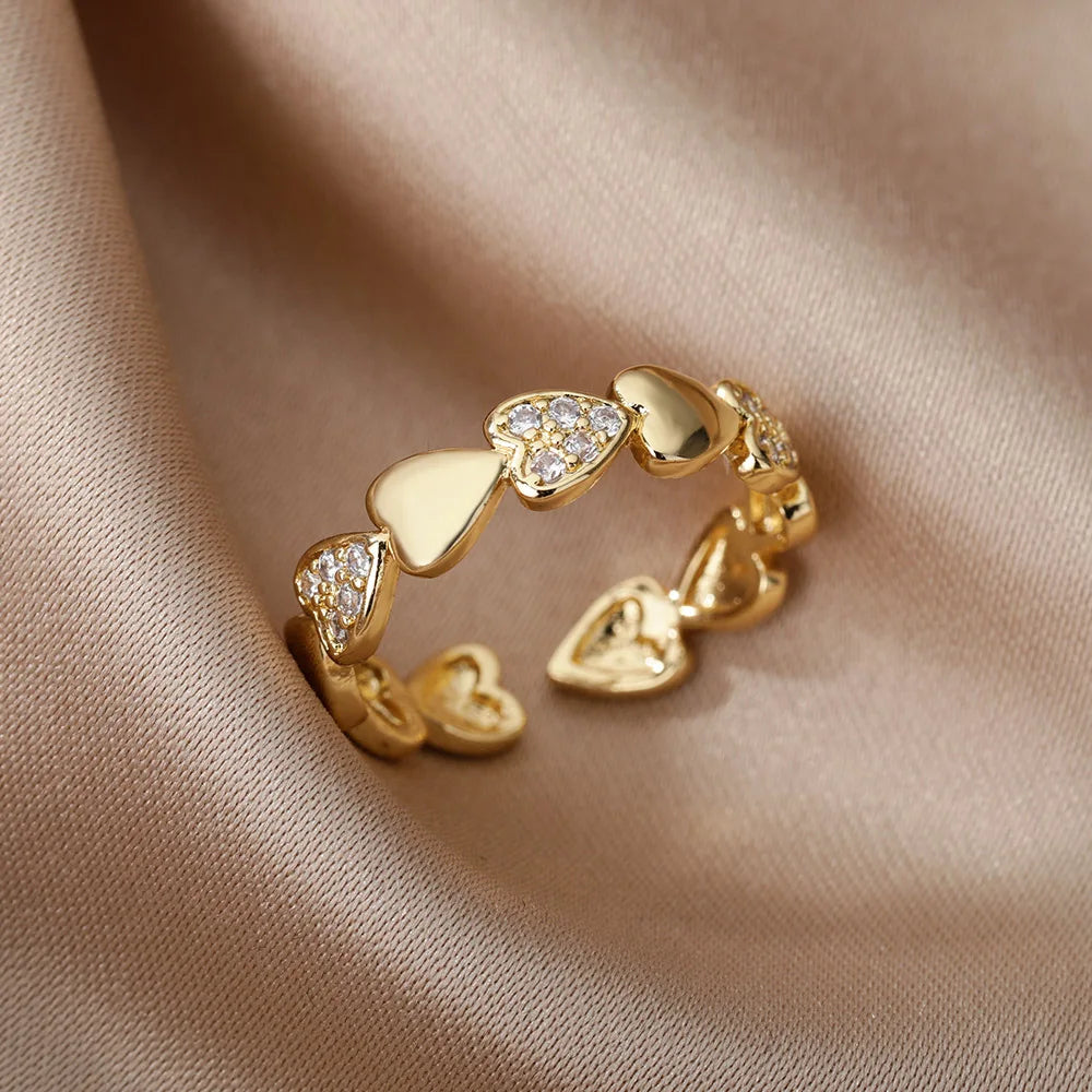 Aurora Heart Zircon Ring